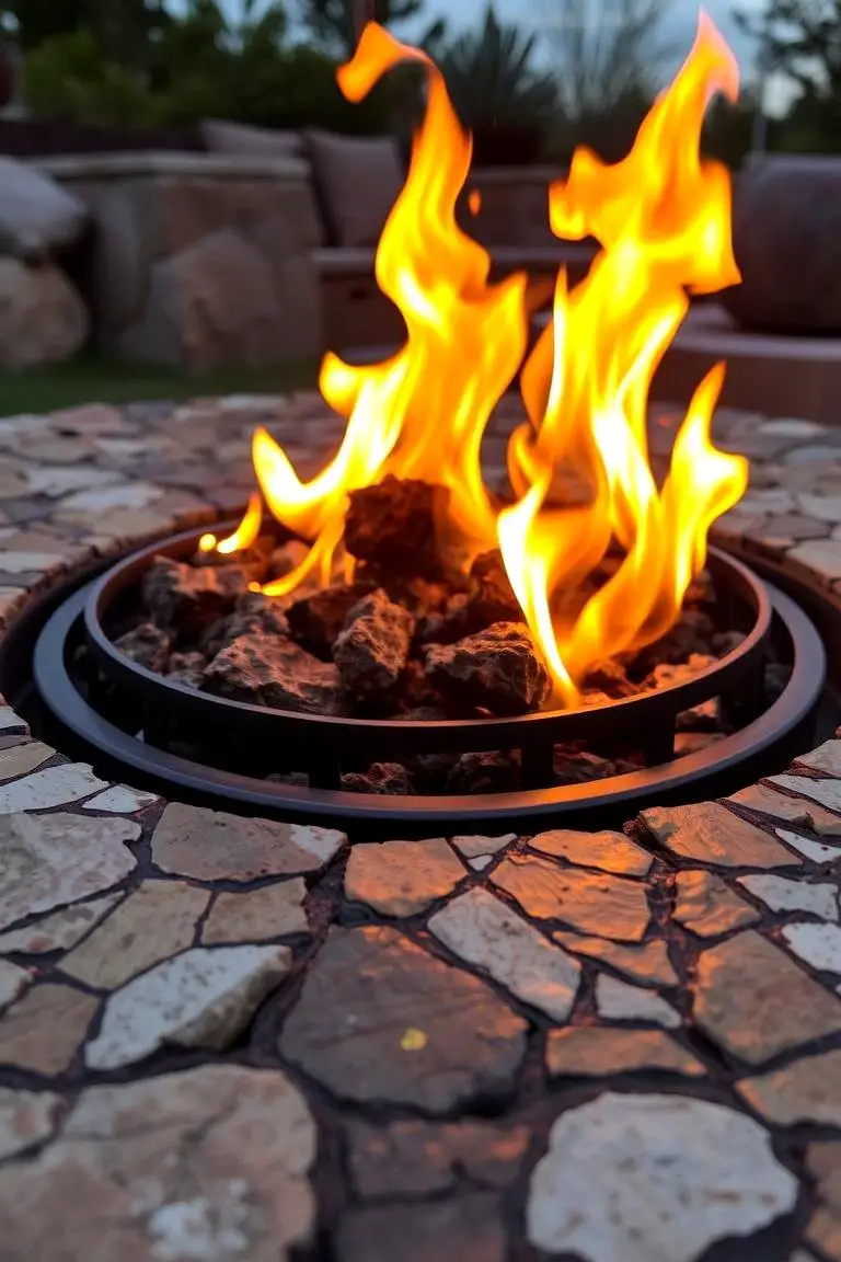 Artisan Crafted Stone Fire Pit