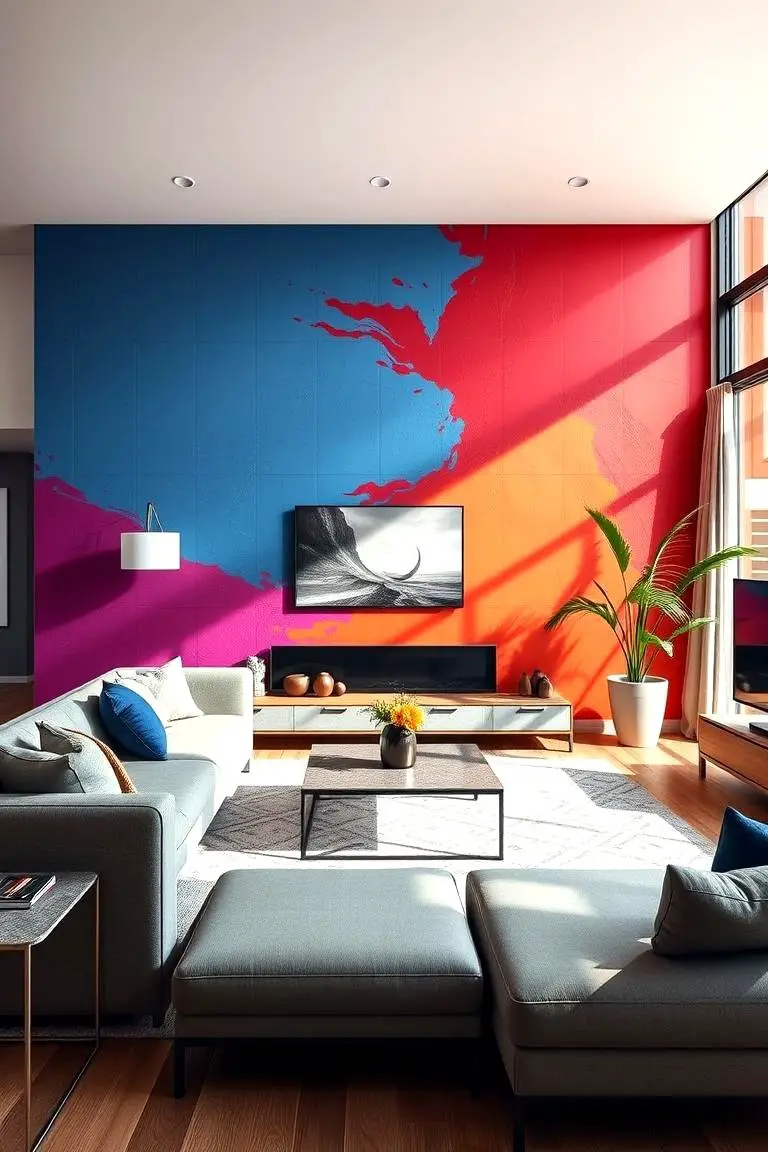Vibrant Painted Accent Walls