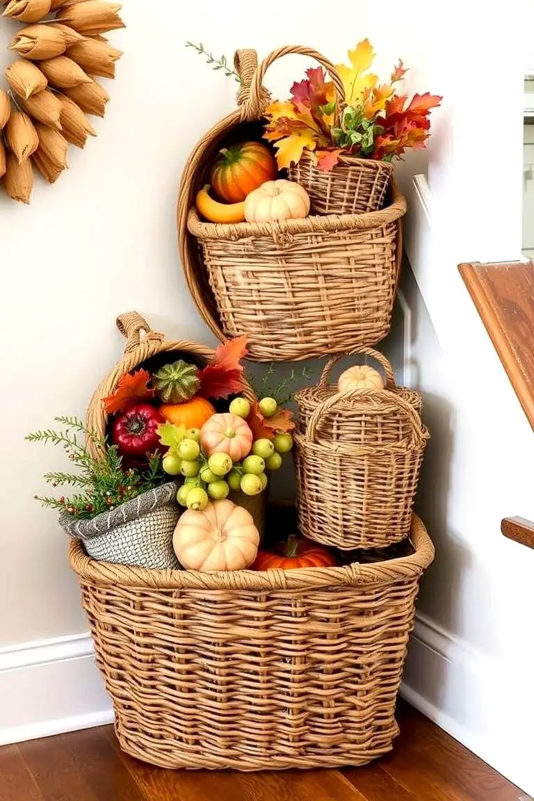 Rustic Harvest Baskets