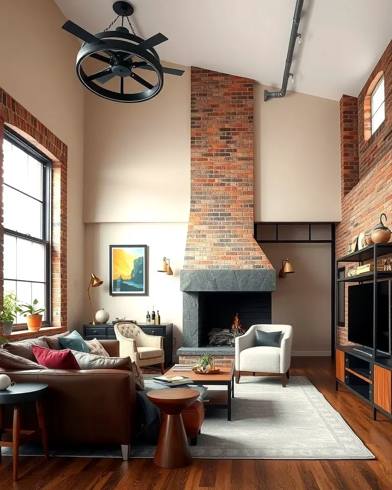 Industrial Style with Warm Neutrals