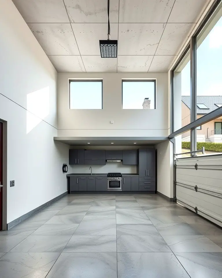 Modern Minimalist Garage