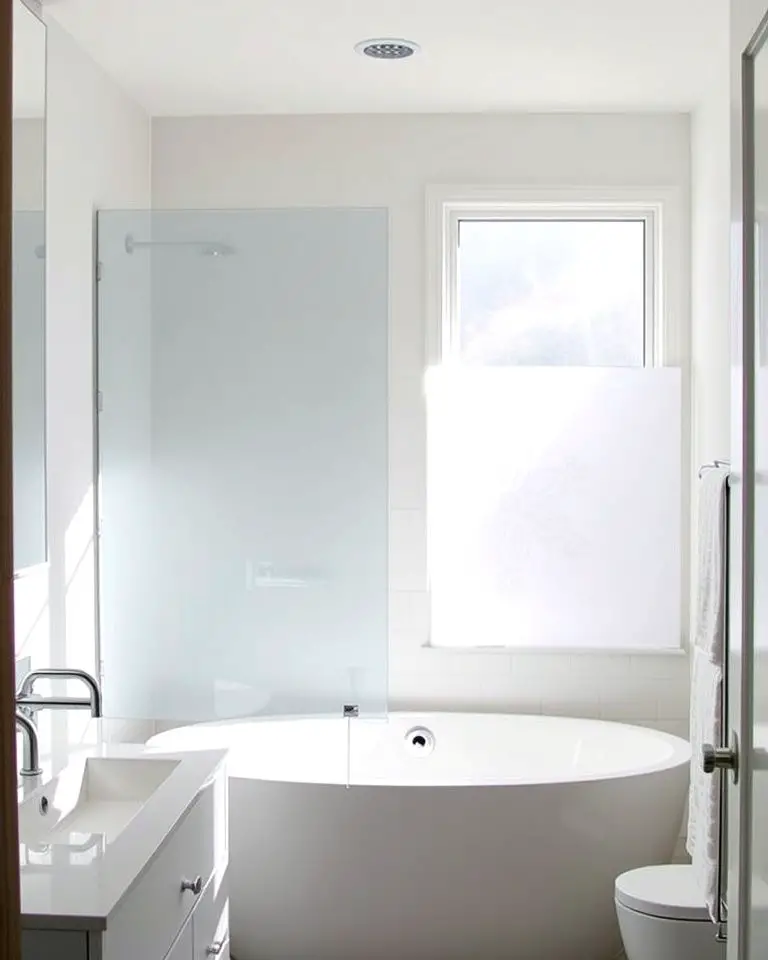 Frosted Glass Film for Privacy and Style