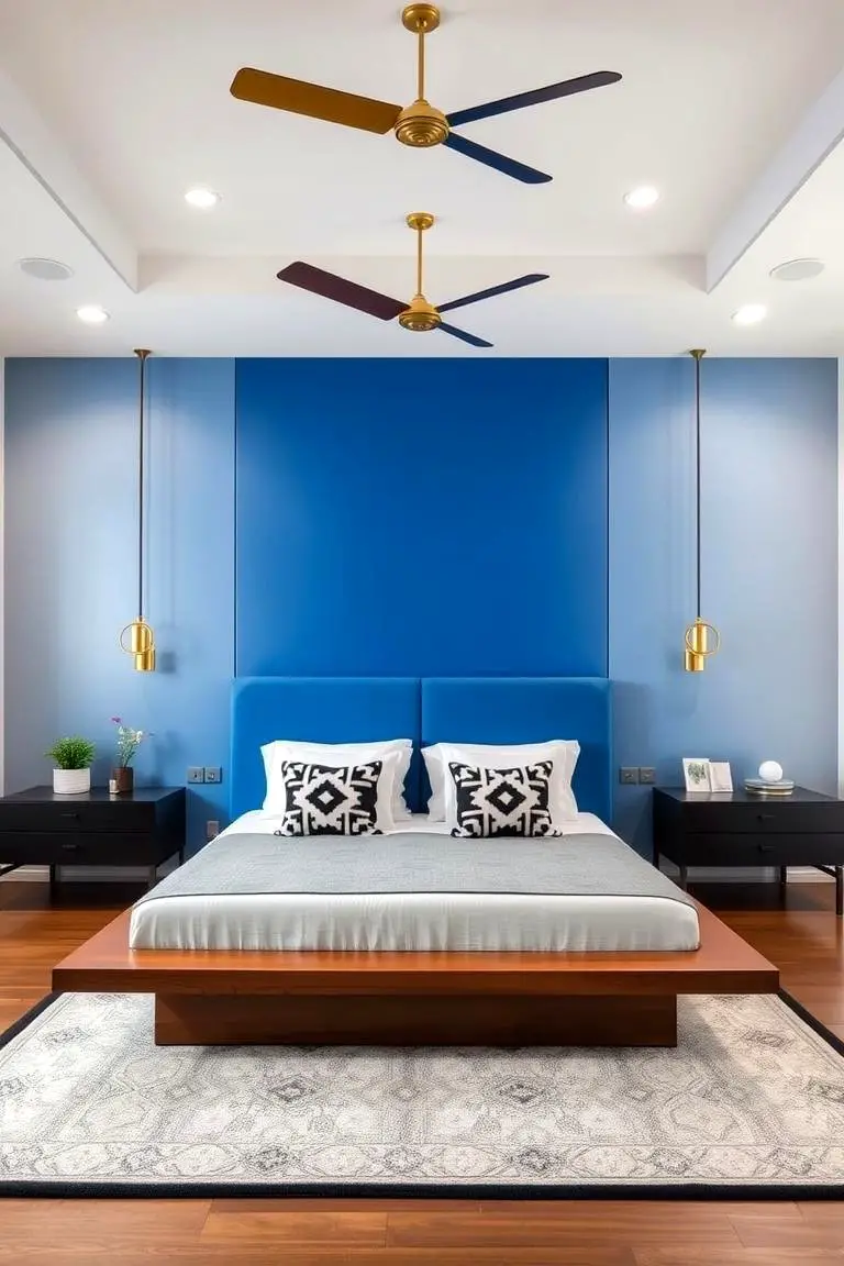 Vibrant Cobalt Blue Focal Point