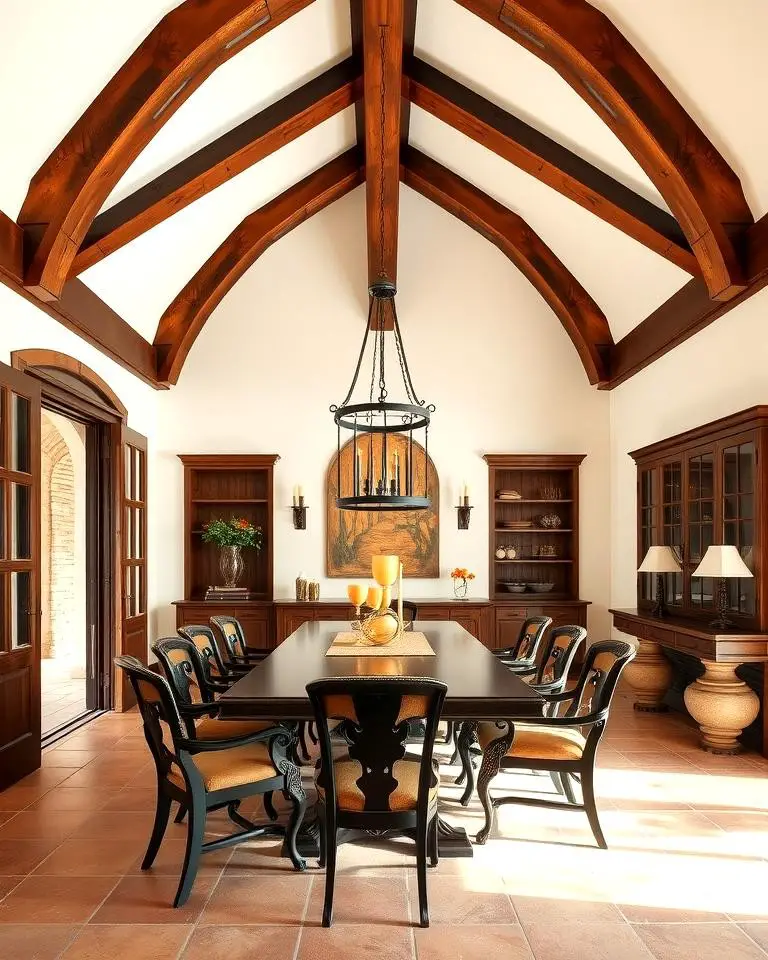 Exposed Wooden Beams