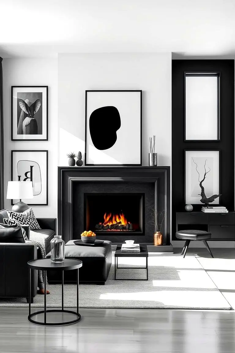 Chic Black and White Contrast