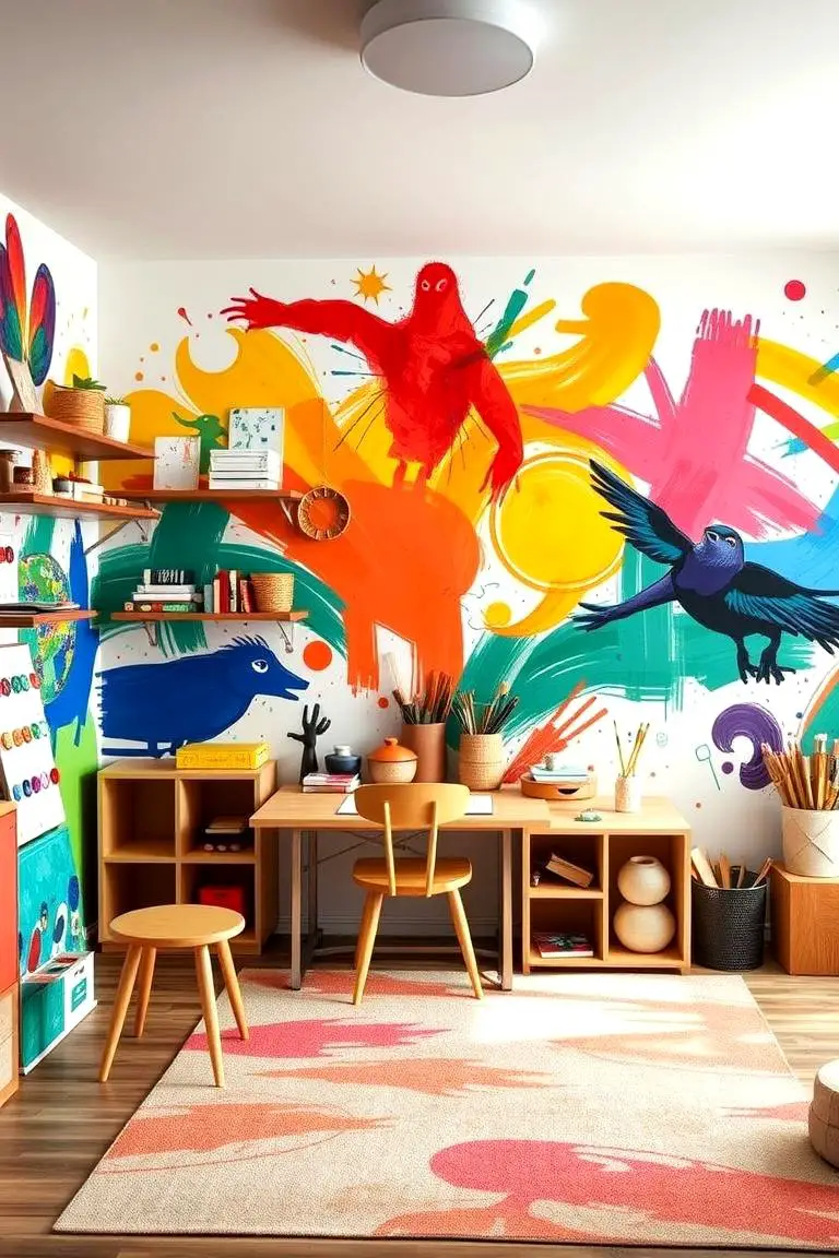 Craft Room Creative Mural