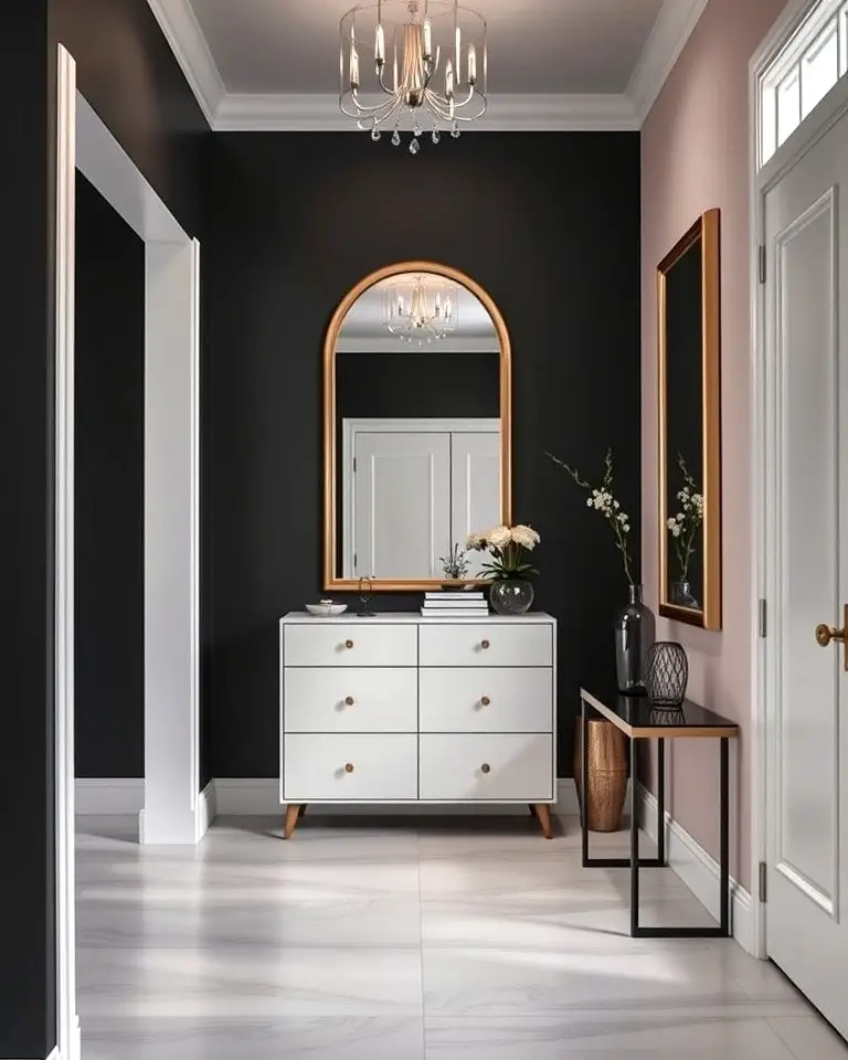 Stylish Black Entryway Welcome