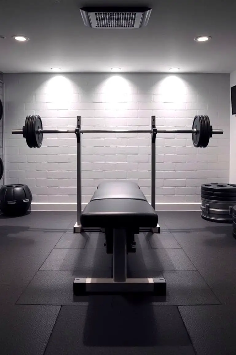 Basement Workout Station Bench