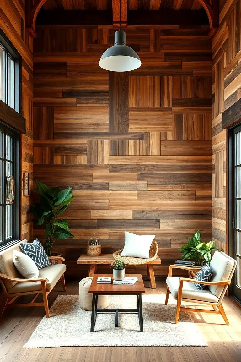 Eco-Friendly Reclaimed Wood Walls