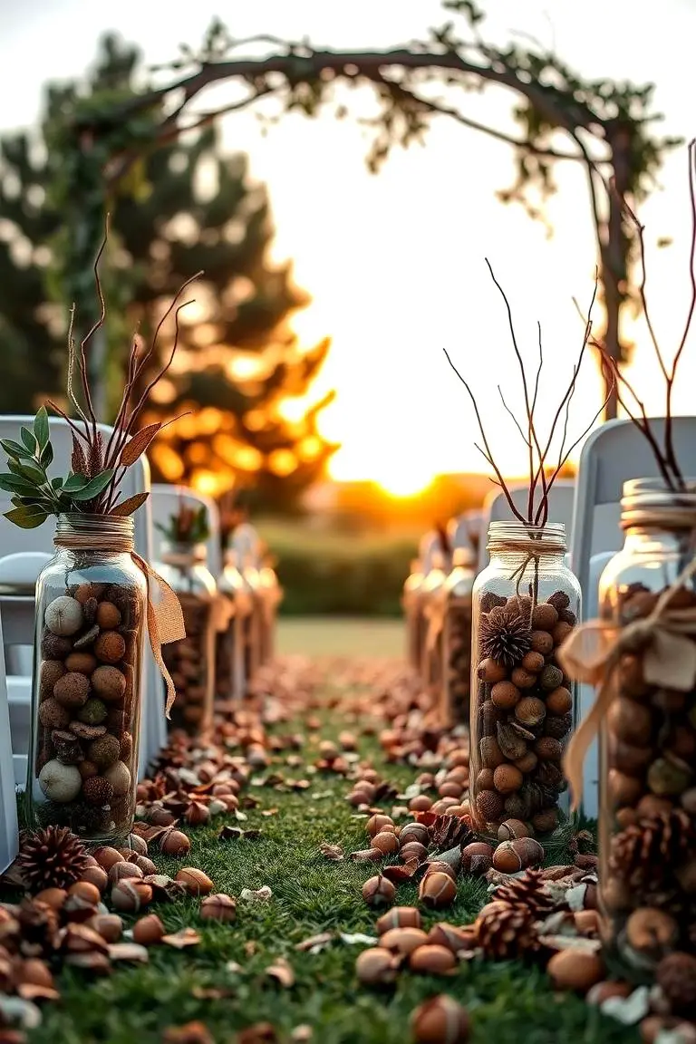 Acorn and Pine Cone Accents