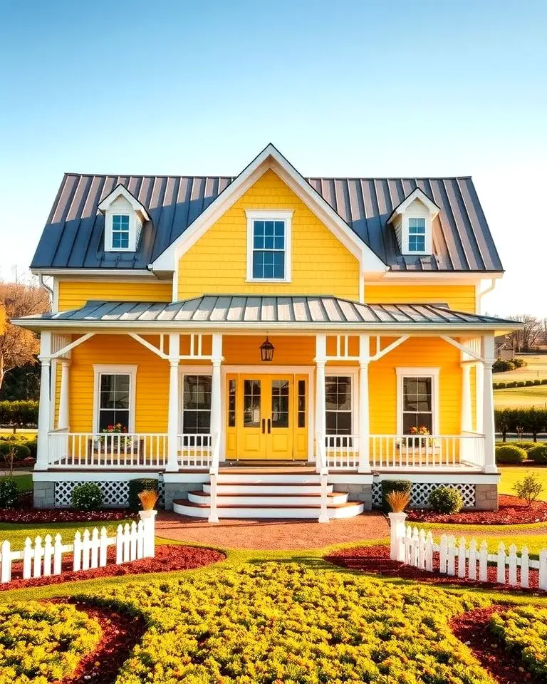 Yellow Farmhouse Design