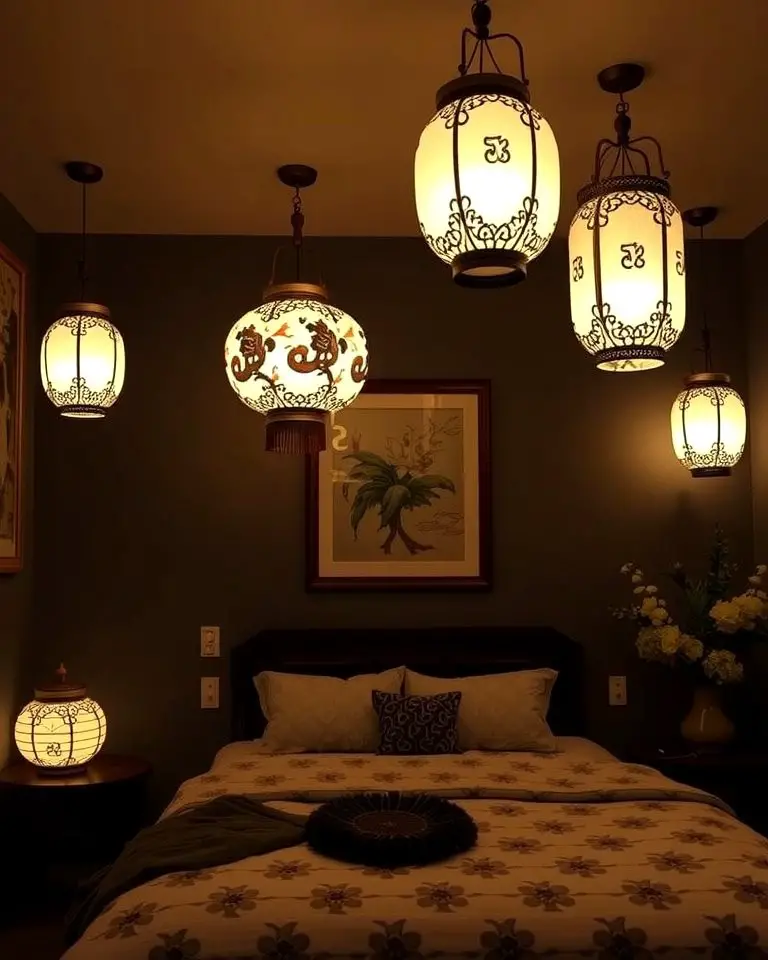 Chinoiserie Lanterns as Statement Lighting