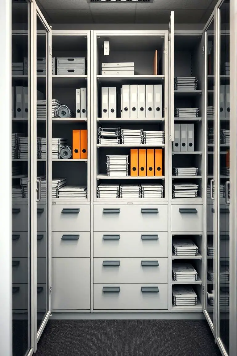 Efficient Office Storage Cabinet Systems