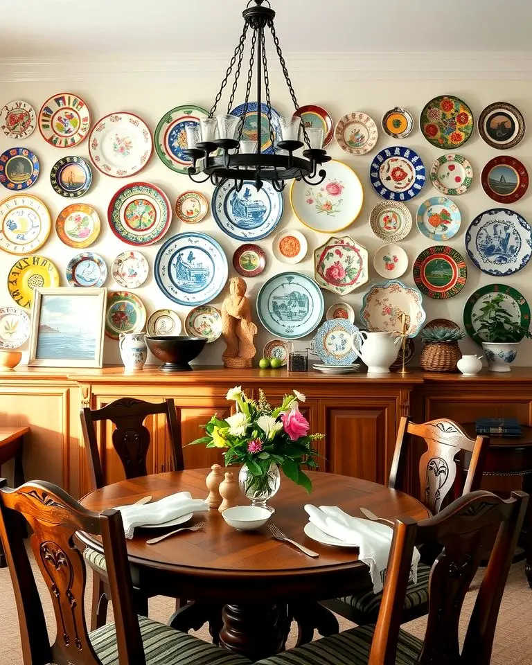 Vintage Plates as Wall Art
