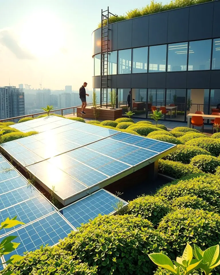 Solar-Integrated Green Roof