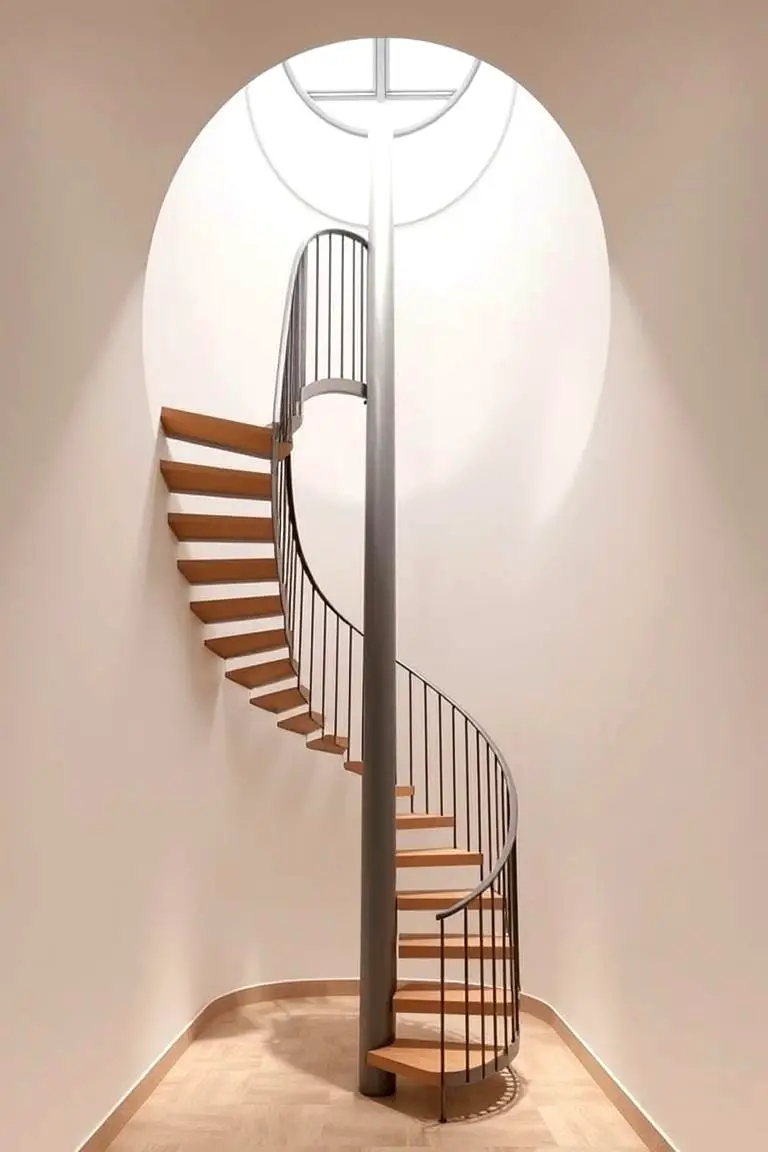 Space-Saving Spiral Staircase