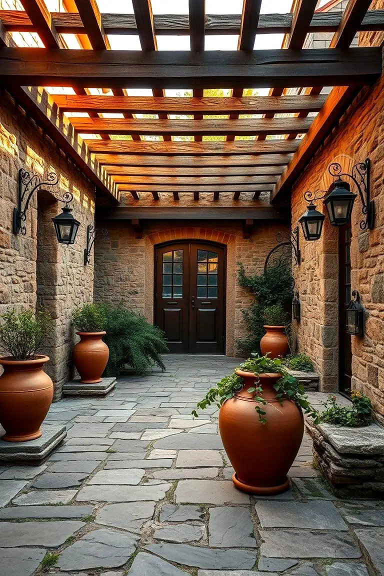 Rustic Stone Courtyard