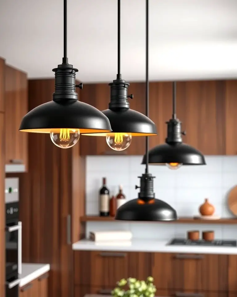 Industrial Black Pendant Lights