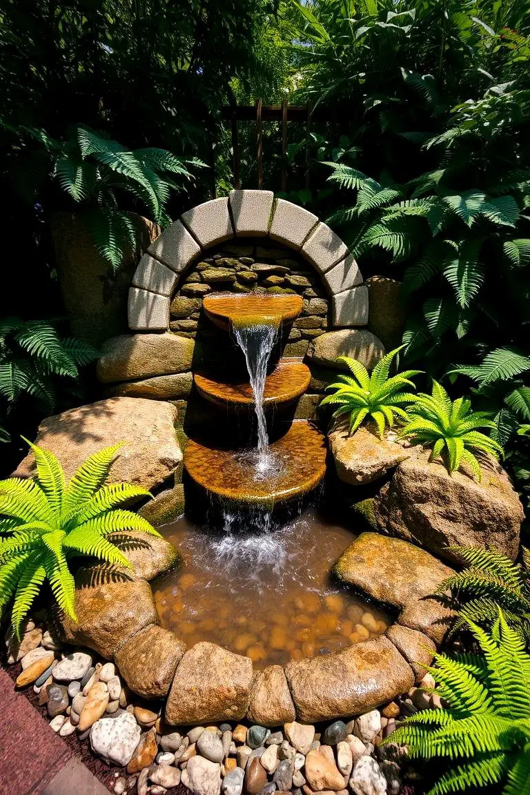 Whimsical Garden Water Feature