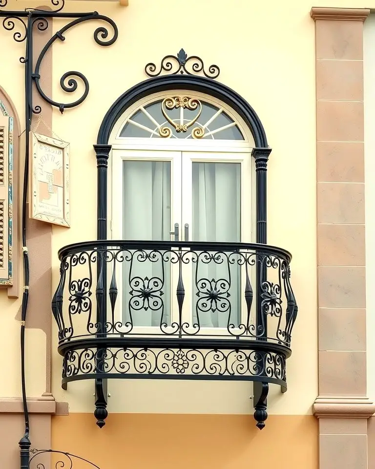 Classic Wrought Iron Juliet Balcony