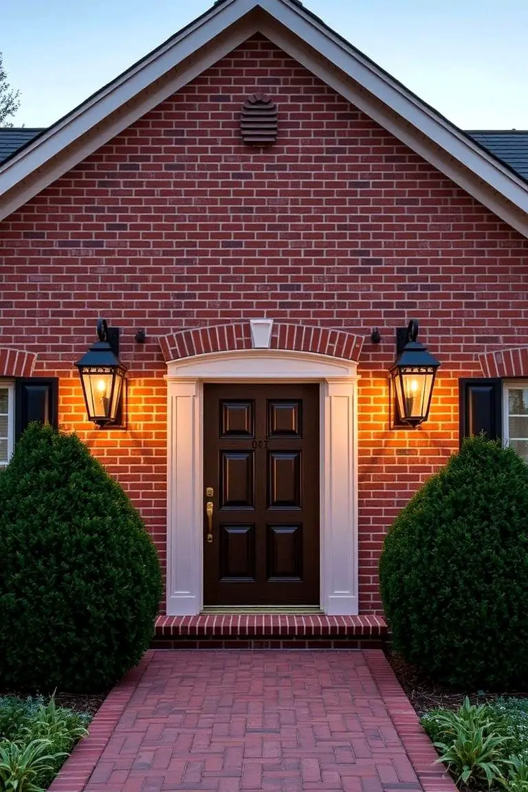 Timeless Brick Entryway