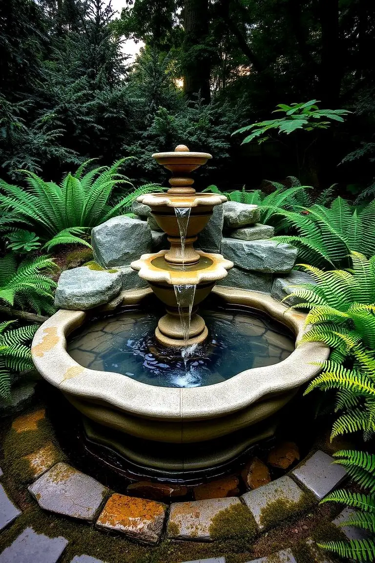 Serene Water Feature Fountain