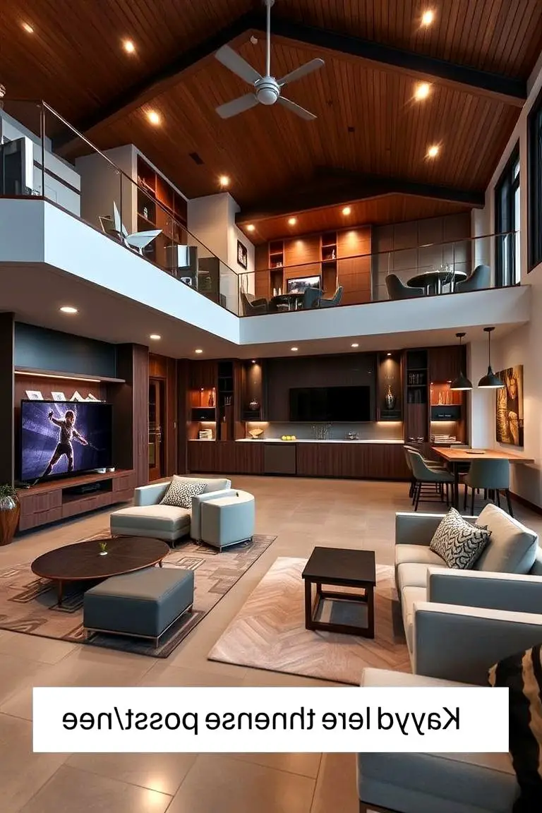 Multi-Level Entertaining Space