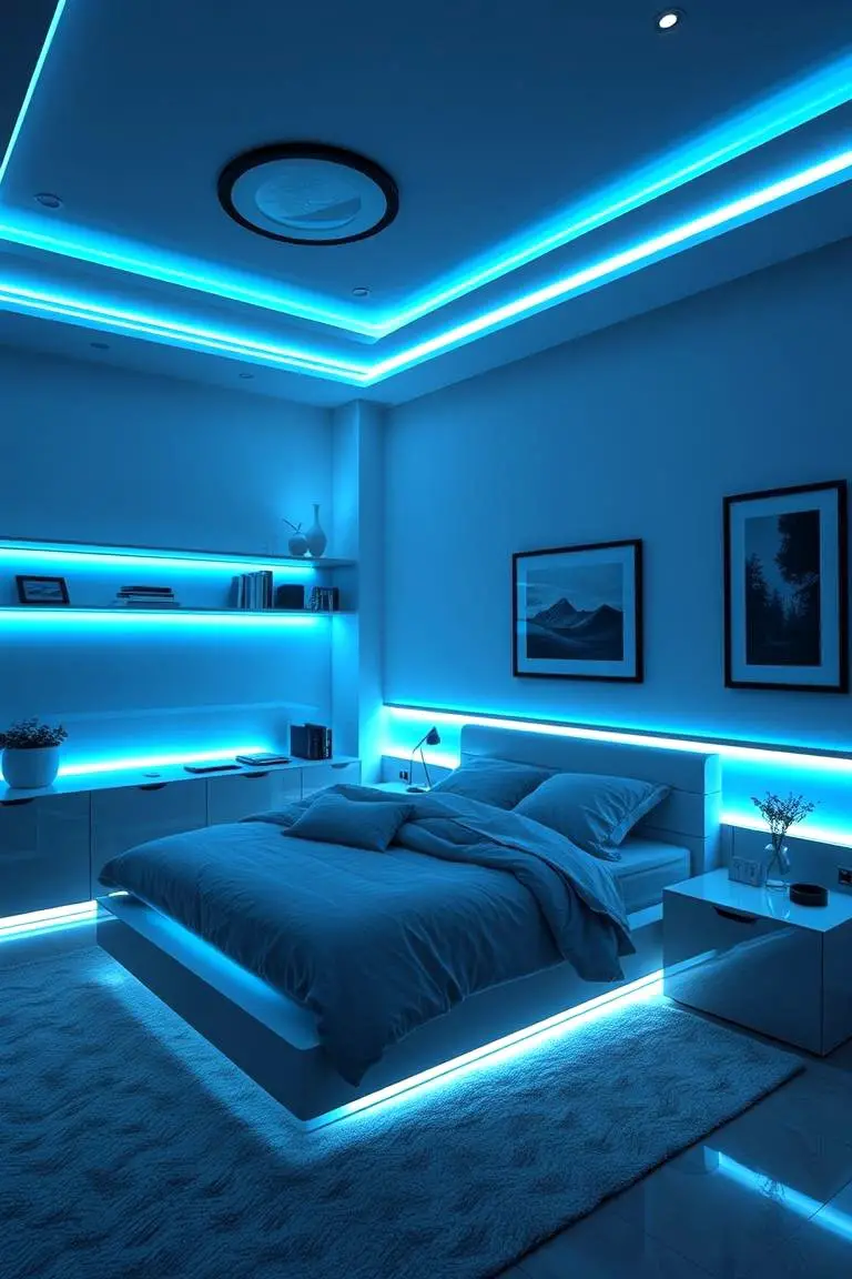 Inviting Blue Lighting Effects