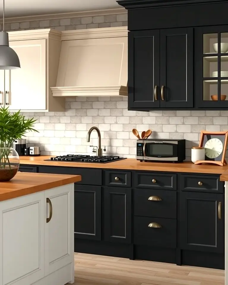 Two-Tone Cabinetry for Depth