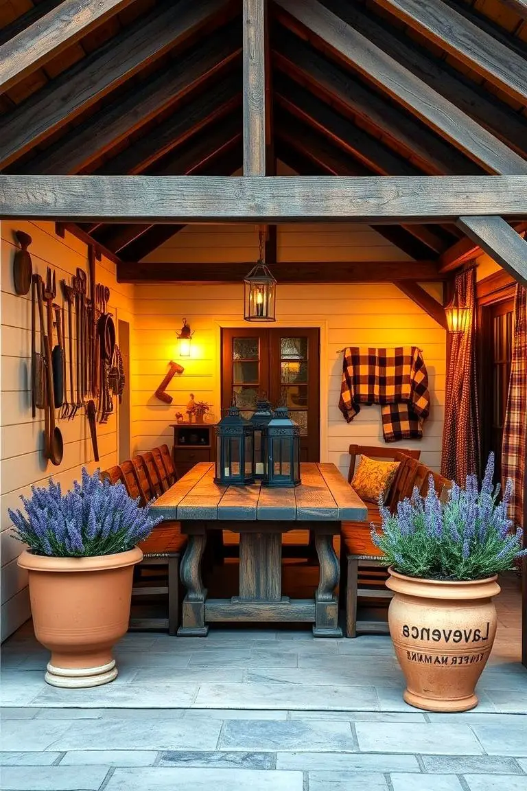 Rustic Farmhouse Veranda