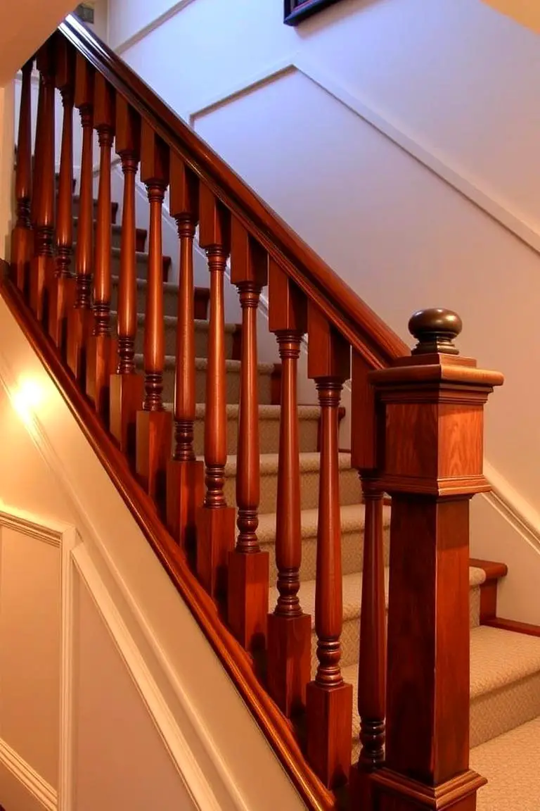 Traditional Spindle Wood Railing