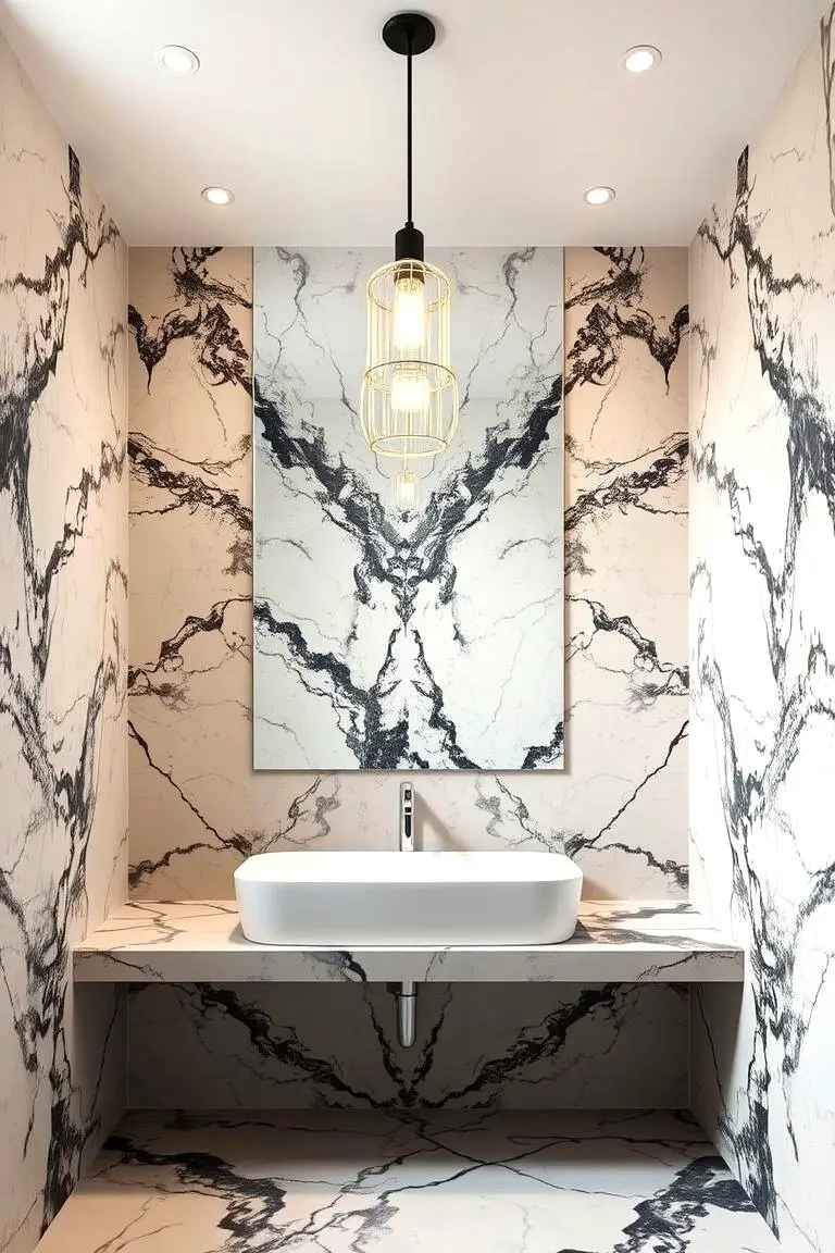 Dual-Toned Marble Elegance