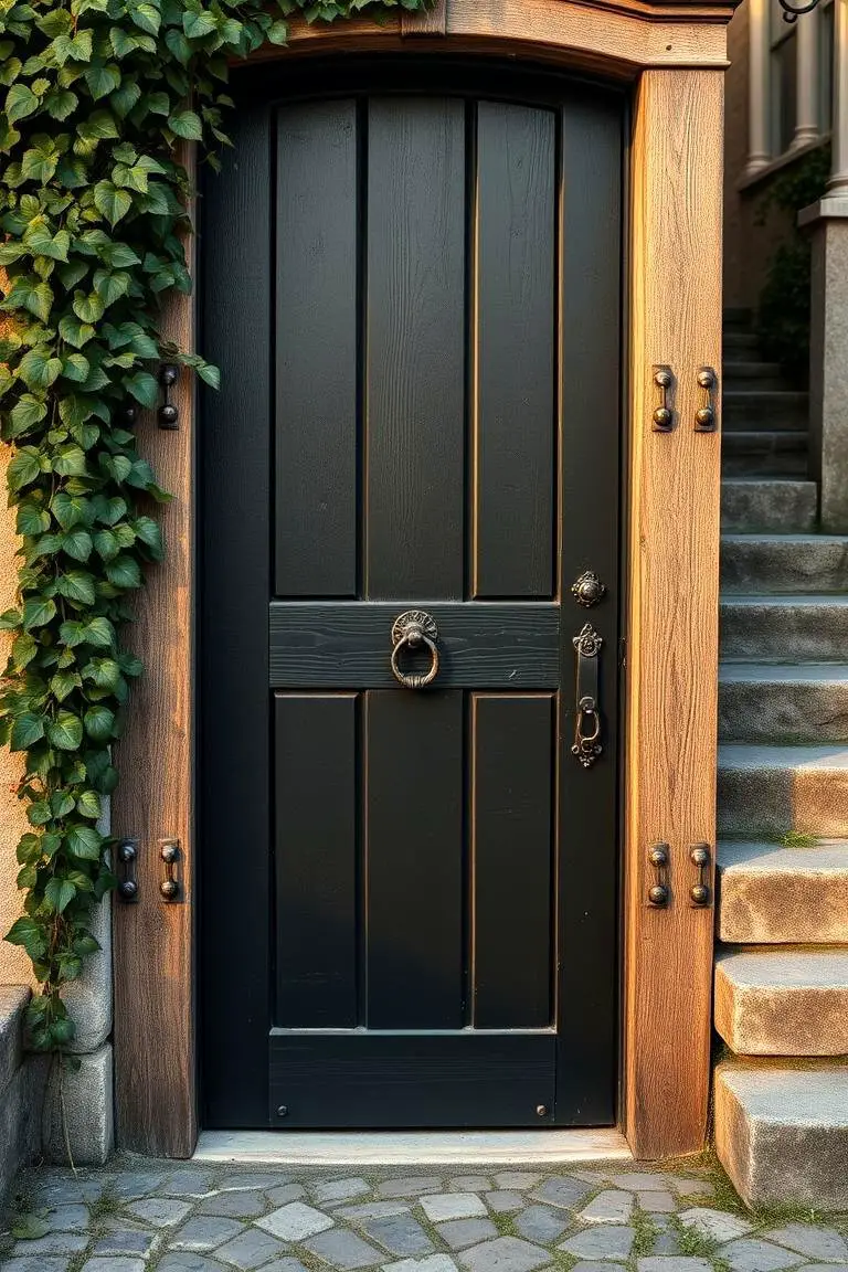 Rustic Black with Natural Textures