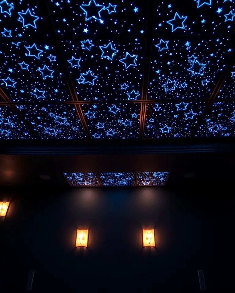 Starry Ceiling Panels for a Magical Atmosphere