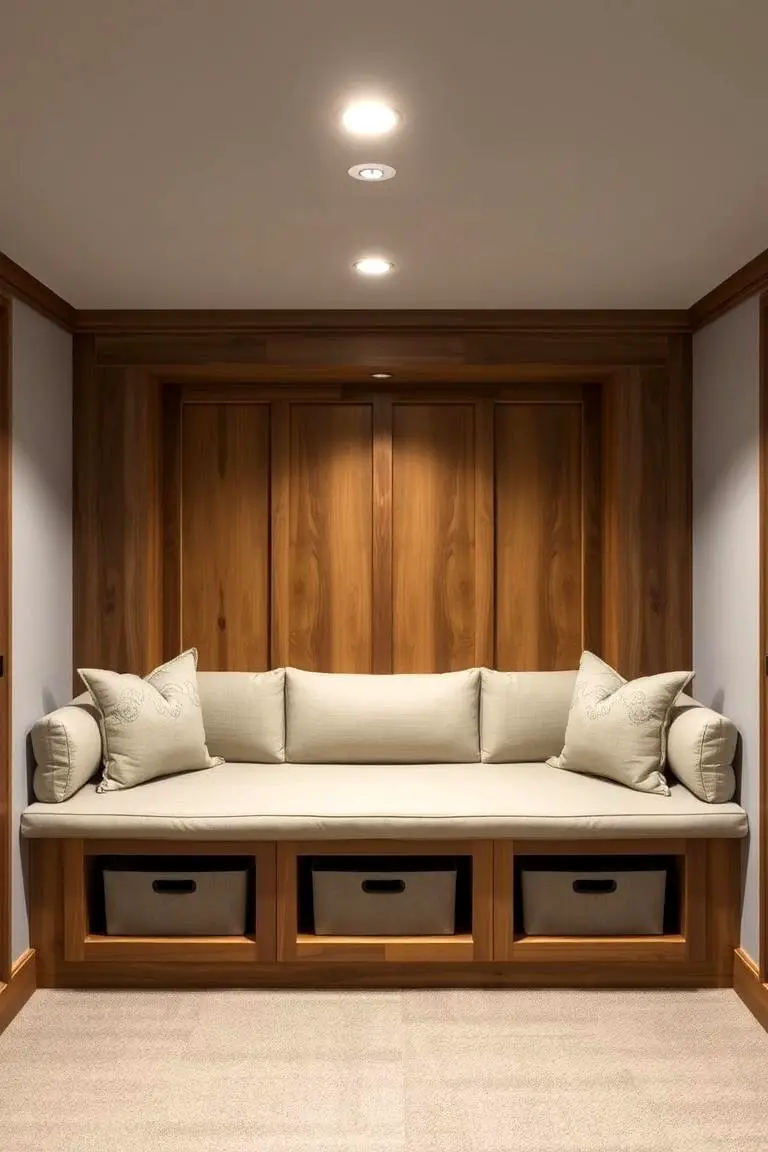 Built-In Bench Storage