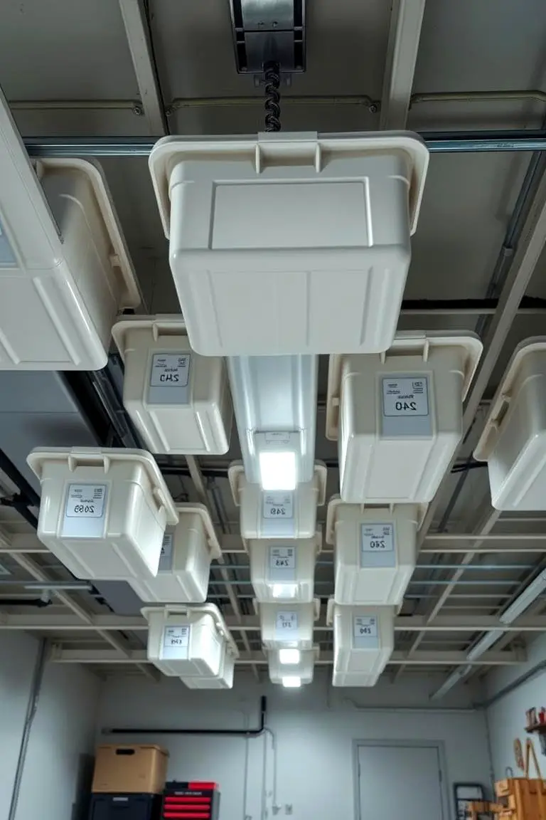 Overhead Bins for Seasonal Items