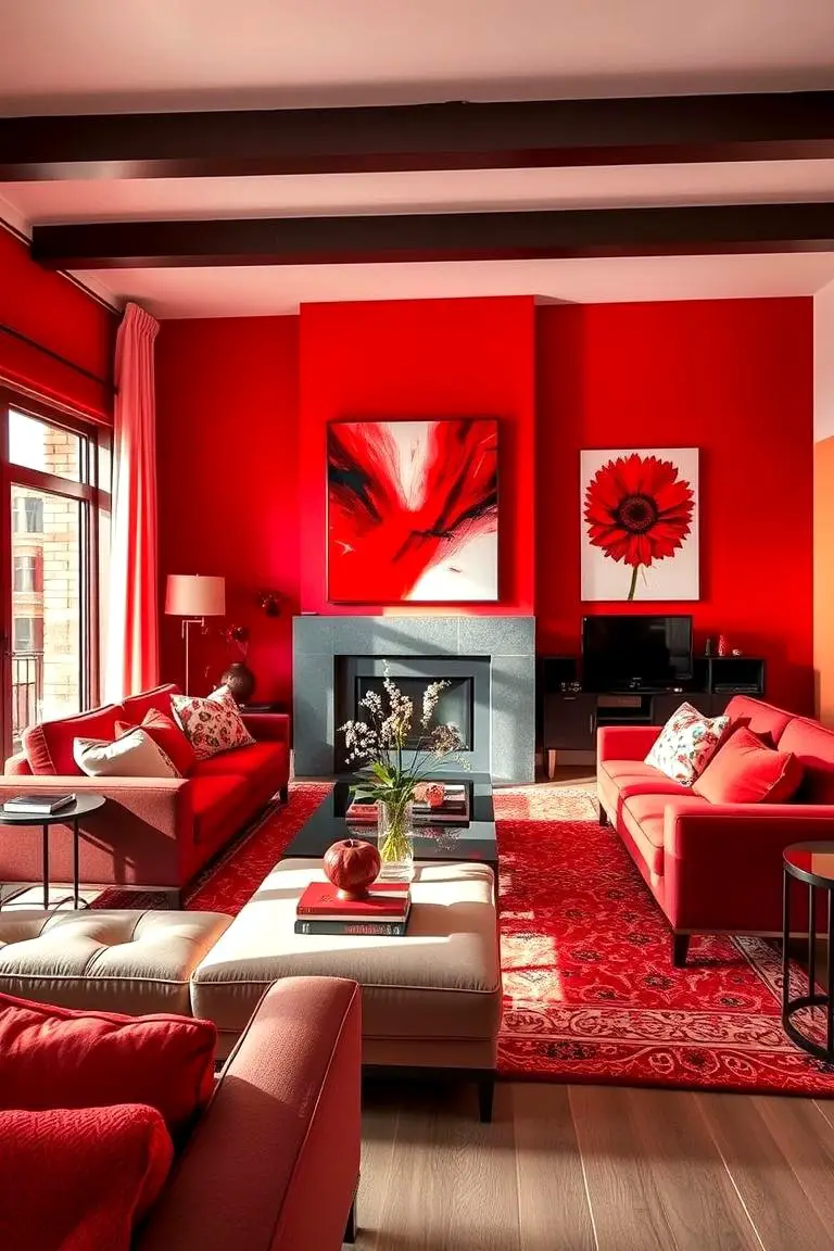 Radiant Red Accents
