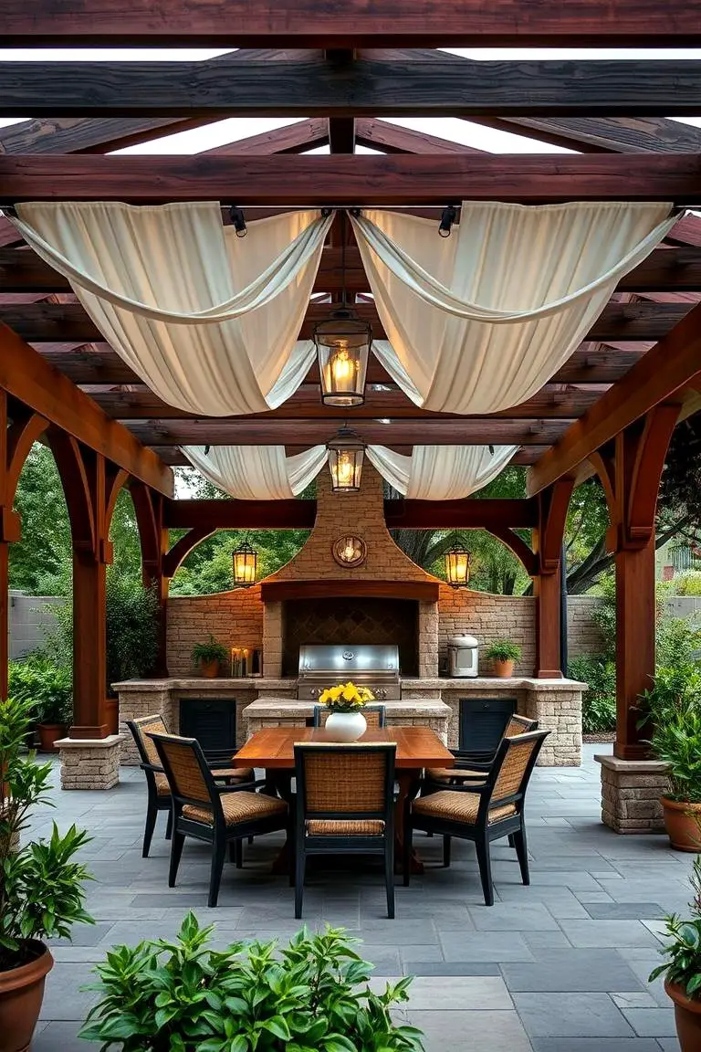 Pergola-Style BBQ Retreat