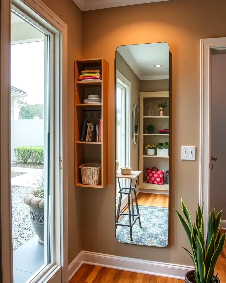Mirror with Built-in Storage