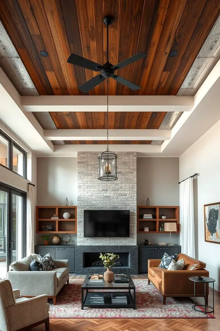 Mixed Metal and Wood Accents