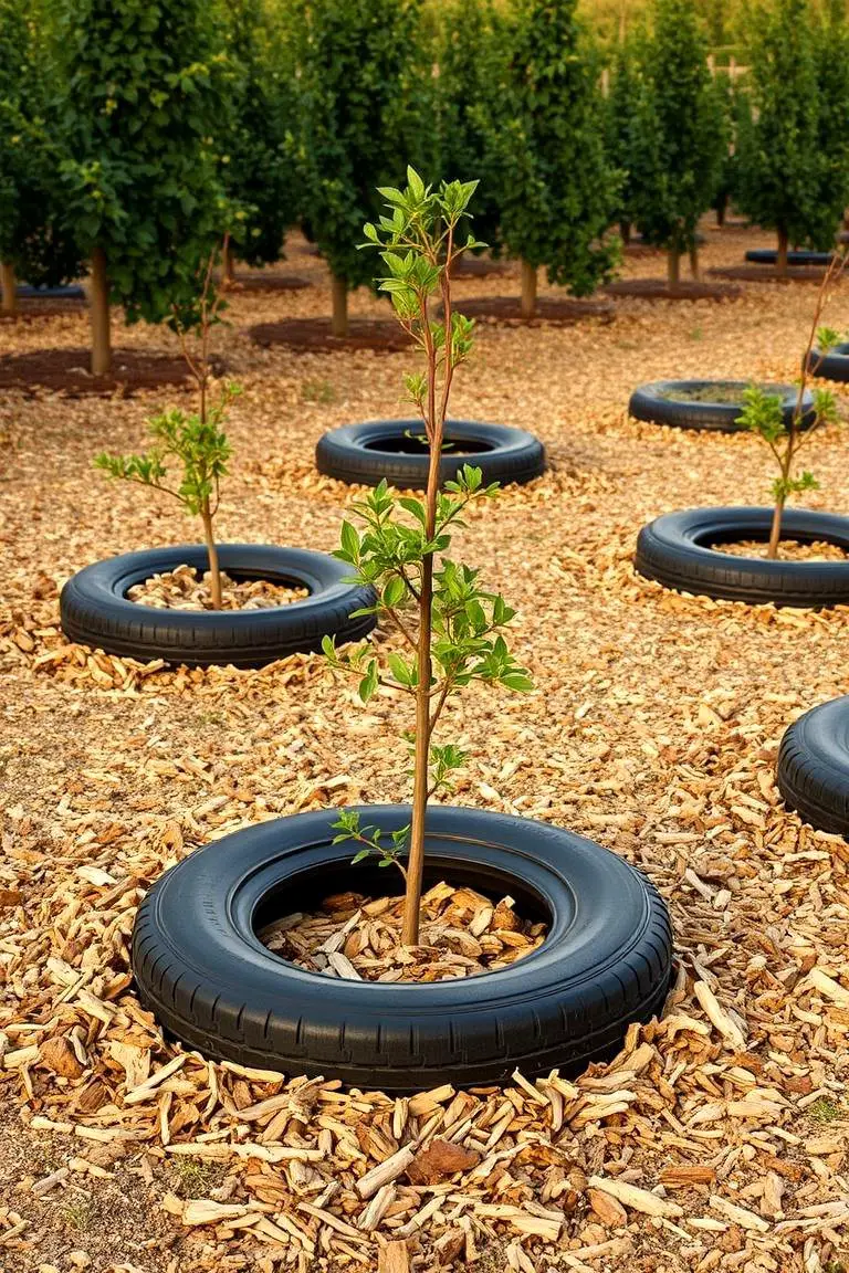 Practical Tyre Weed Barriers