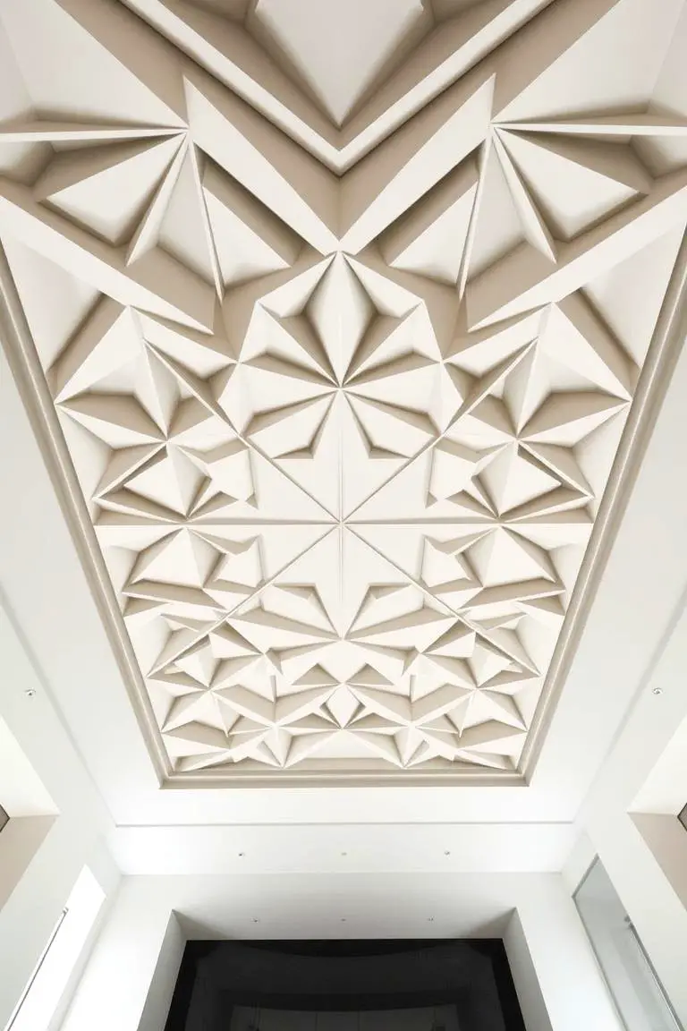 Patterned Geometric Ceiling