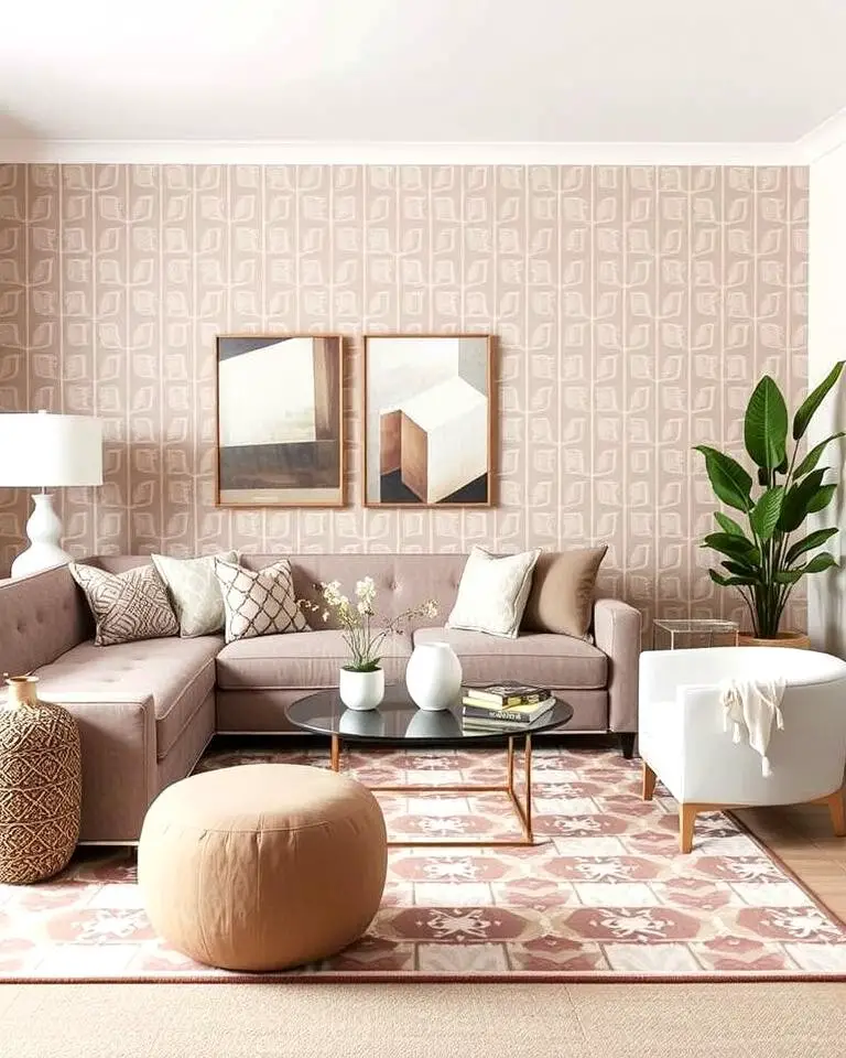 Taupe and Geometric Patterns