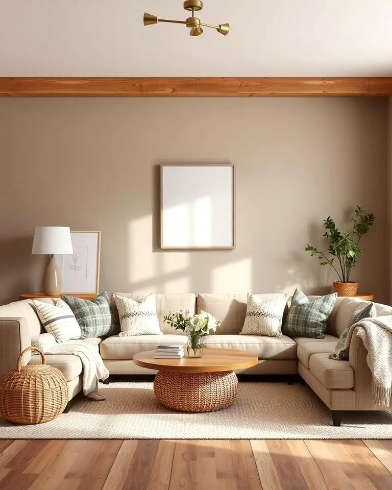 Taupe and Natural Wood Tones
