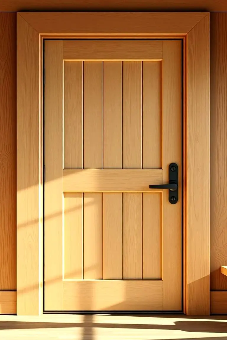 Farmhouse Door with Natural Finish