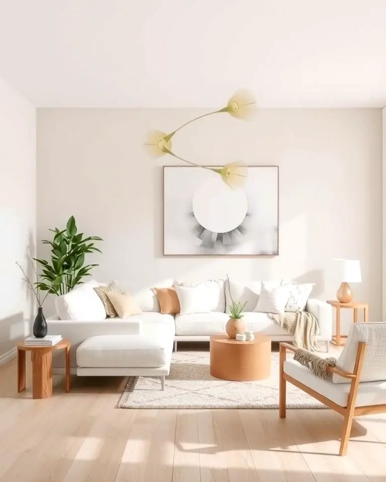 Taupe and White Minimalism