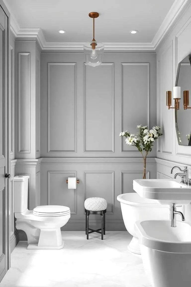 Timeless Grey and White Elegance