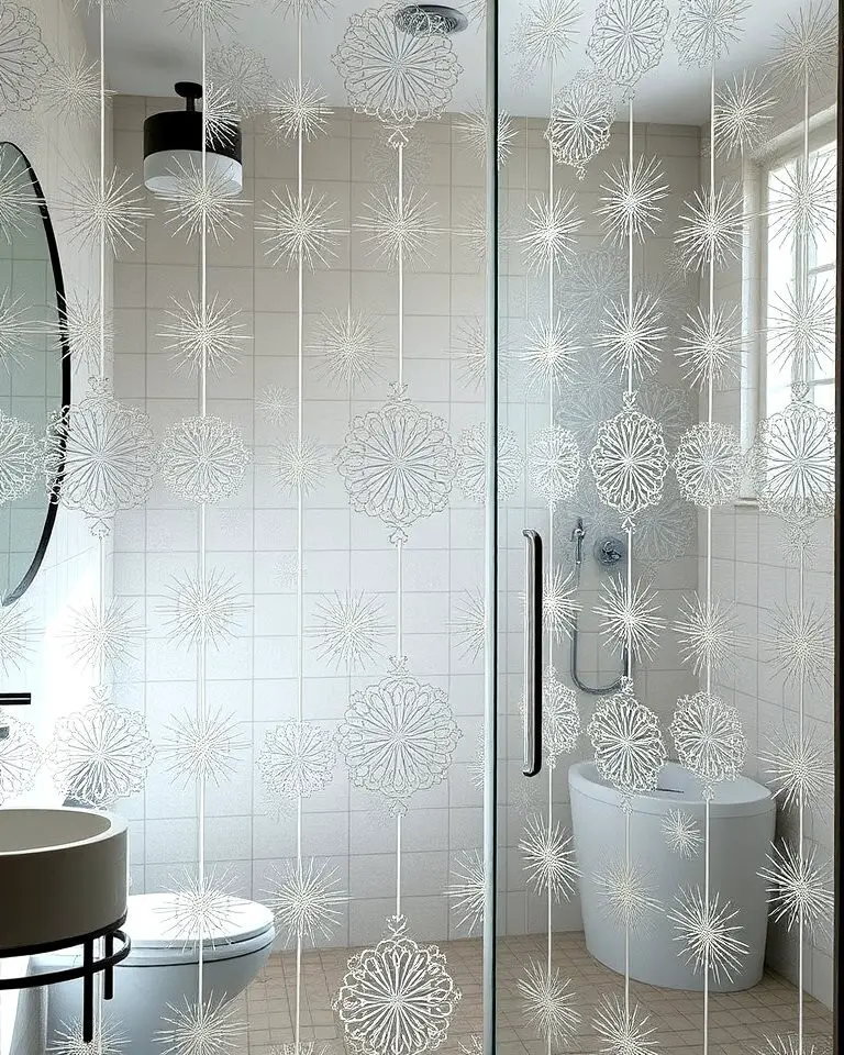 Textured Glass Door for Subtle Privacy