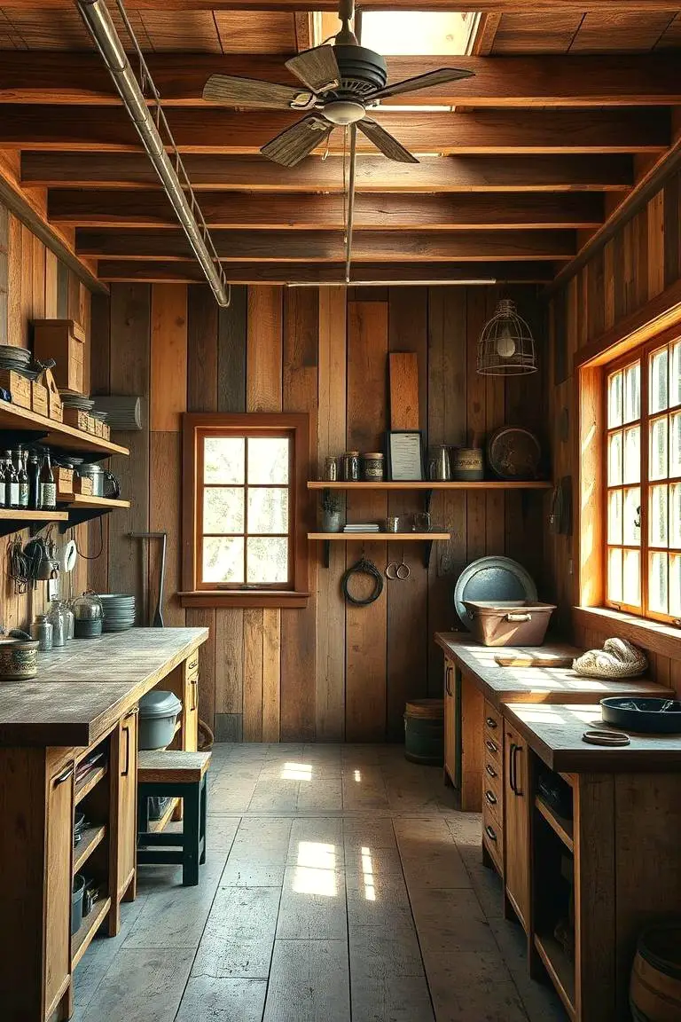 Rustic Reclaimed Wood Workshop