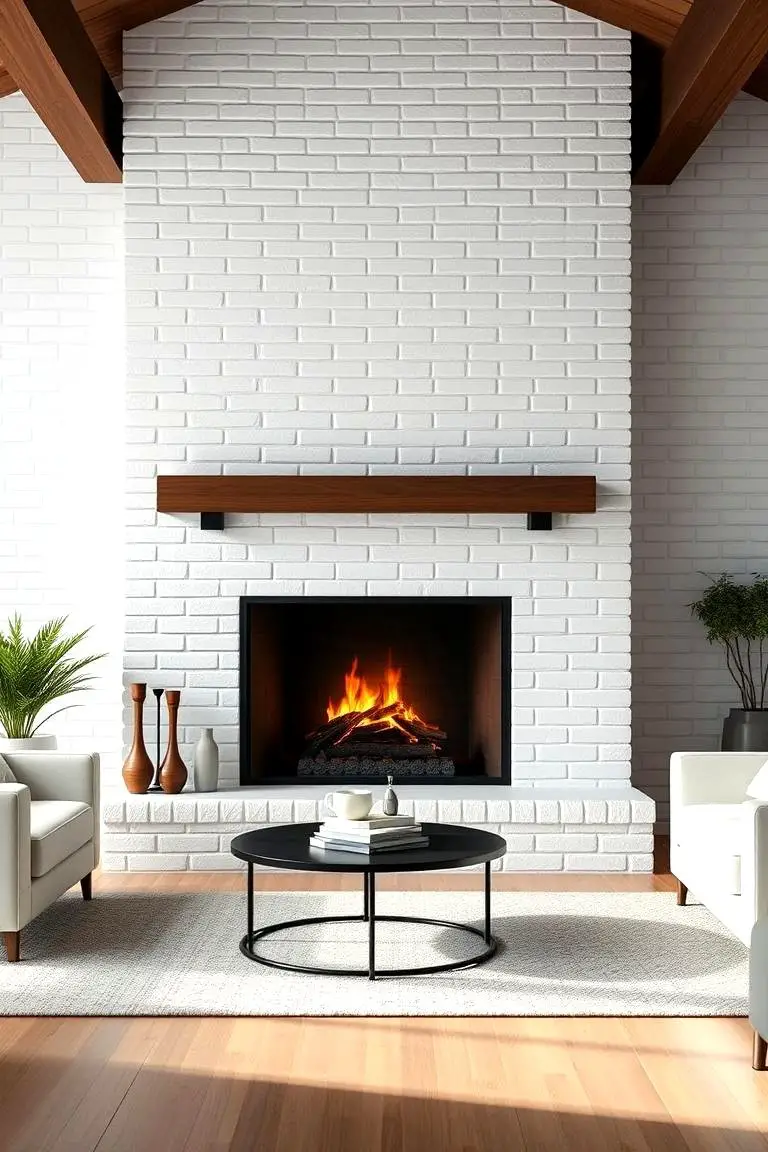 Sleek White Brick Masterpiece